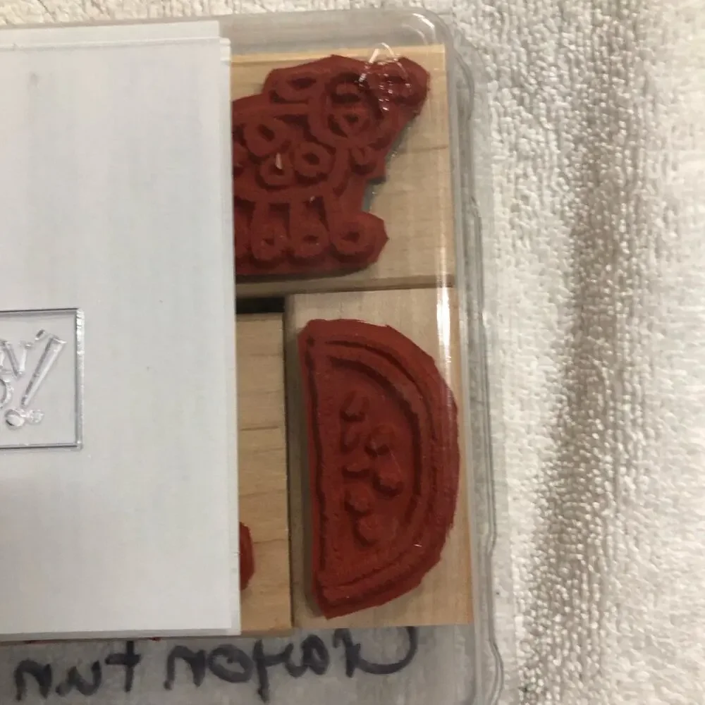 Stampin' Up! Crayon Fun Rubber Stamps 6 Stamps in Set Cards Scrapbooking